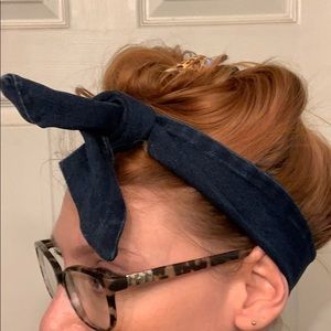 Denim Head Wrap w/ Wire